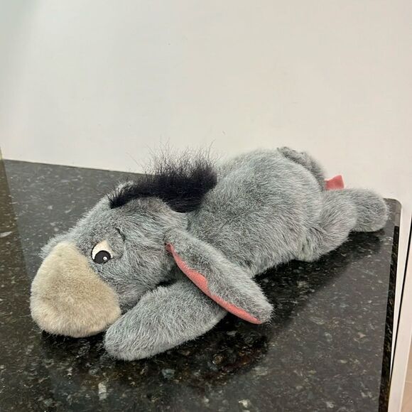 Authentic 16” Plush Eeyore Removable Tail RARE 1980's Vintage Disney World - Picture 1 of 9